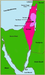 Wilayah Palestina dibagi 2, berdasarkan UN Partition Plan