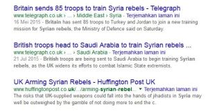 Inggris Melatih Pemberontak Suriah